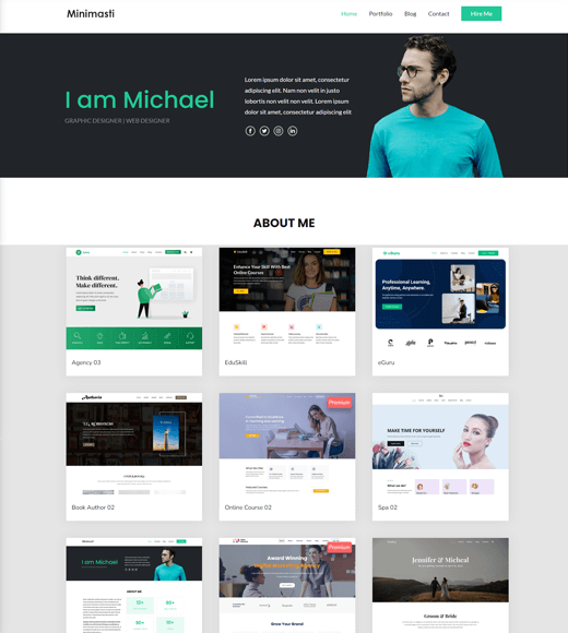 33 Best FREE Responsive WordPress Portfolio Themes & Templates 2022
