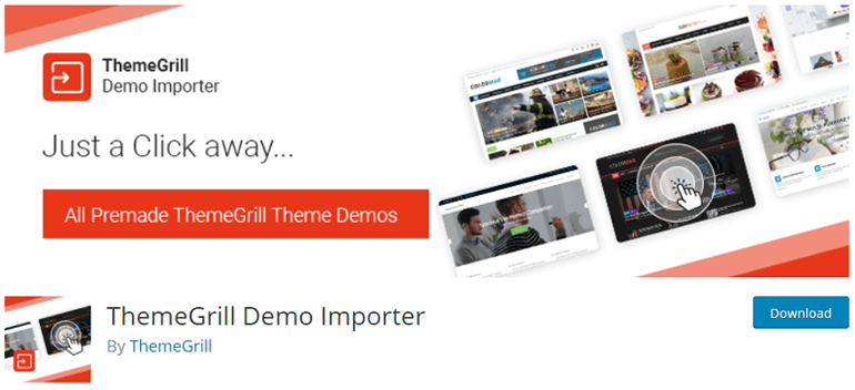 How to Import WordPress Theme Demo Content? (In One-Click with ThemeGrill Demo Importer)