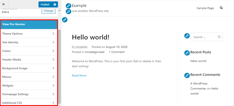 What is WordPress Customizer? And How to Use It? (Beginner’s Guide)